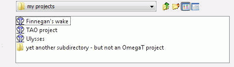 OmegaT projects and subdirectories