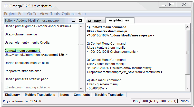 Volet Correspondances