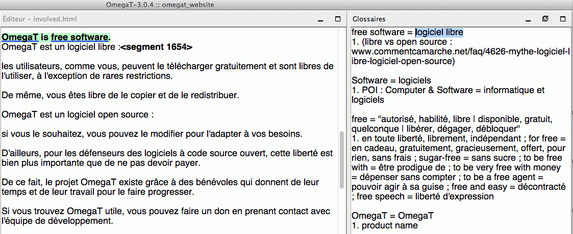 Les entrées à plusieurs mots dans les glossaires – exemple