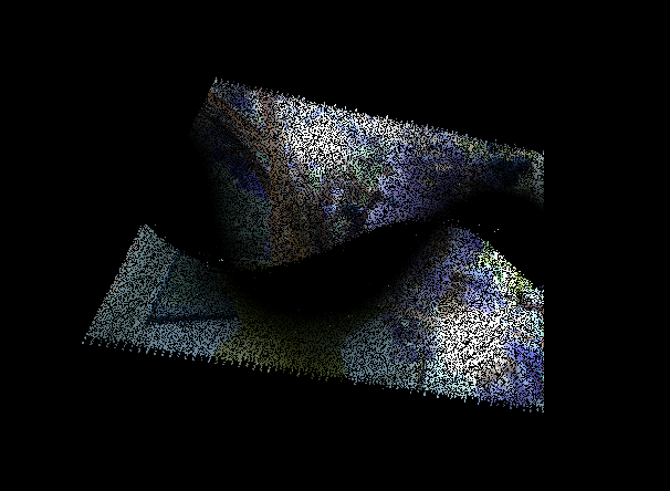  Baked '2D' point cloud as shown by show 